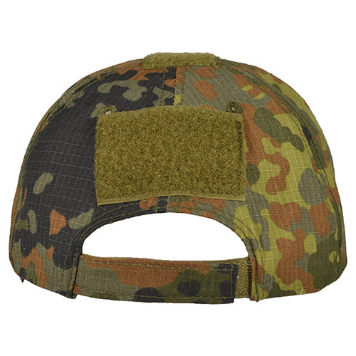 Gorra OPERATOR rip-stop con paneles VELCRO en camuflaje FLECKTARN