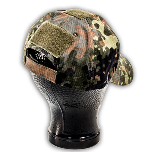 Gorra OPERATOR rip-stop con paneles VELCRO en camuflaje FLECKTARN