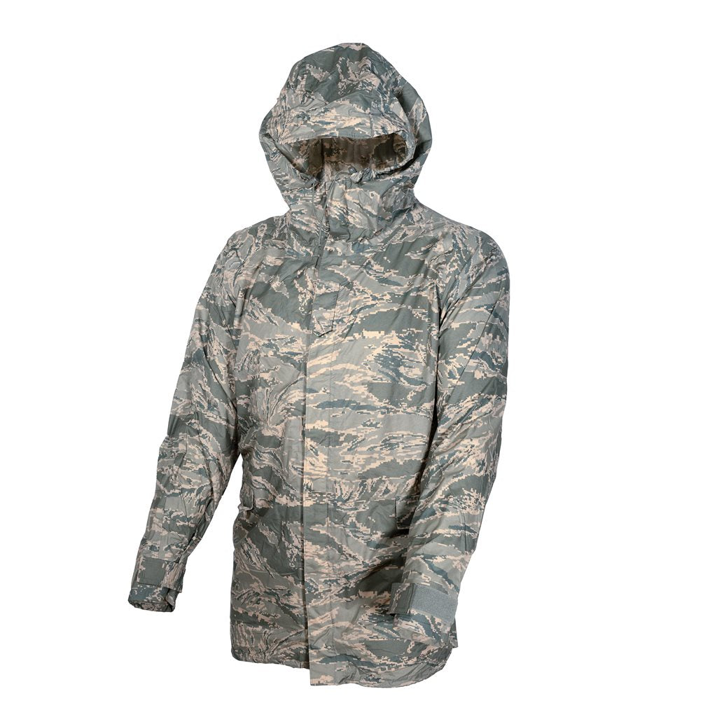 Parka impermeable USAF RAIN ABU original usada en camuflaje