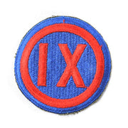 Parche 9th DIVISION CORPS Nášivka US Army, diámetro aprox. 7,5 cm