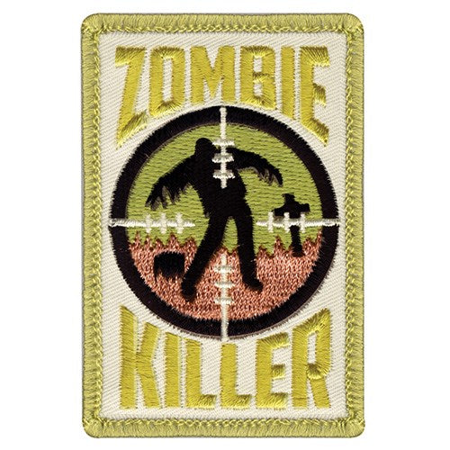 Parche ZOMBIE KILLER 5 x 7,5 cm con velcro