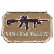 Parche velcro 'COME AND TAKE IT' 5,5 x 7,5 cm