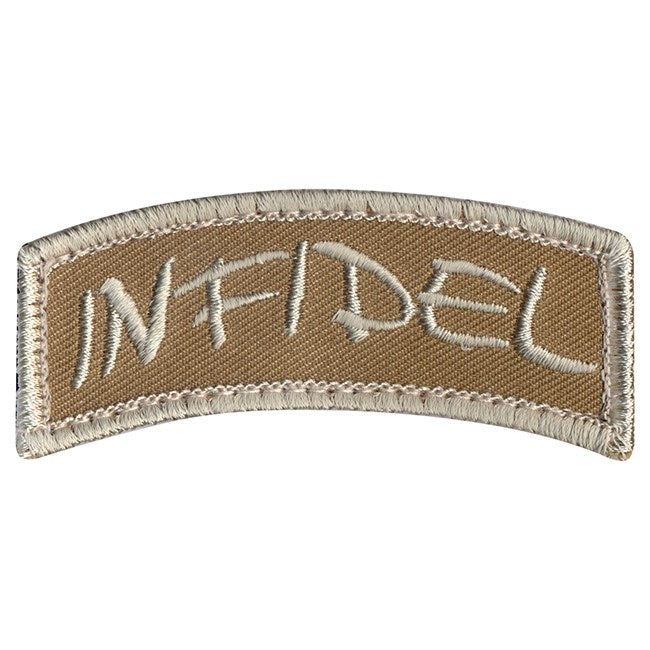 Parche velcro INFIDEL color desert 3 x 7,5 cm