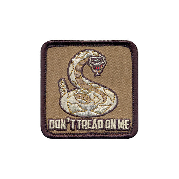 Parche de velcro 'DON'T TREAD ON ME' 6 x 6 cm