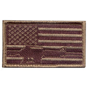 Parche velcro bandera USA con arma, aprox. 5,5 x 8,5 cm