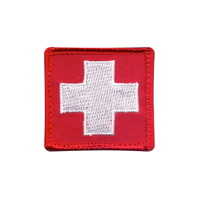 Parche bandera Suiza 5 x 5 cm con velcro
