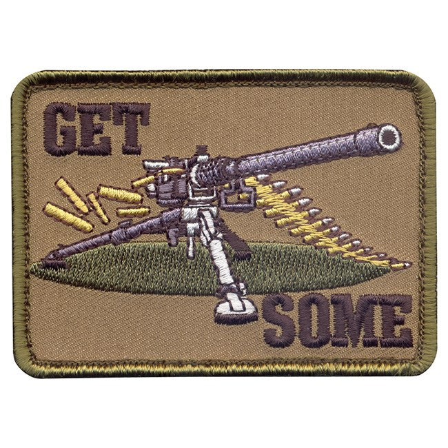 Parche de velcro con texto 'GET SOME', aprox. 6 x 9 cm