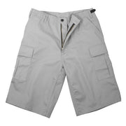 Pantalones cortos Fatigue Xtra Long gris, estilo BDU de la marca Rothco