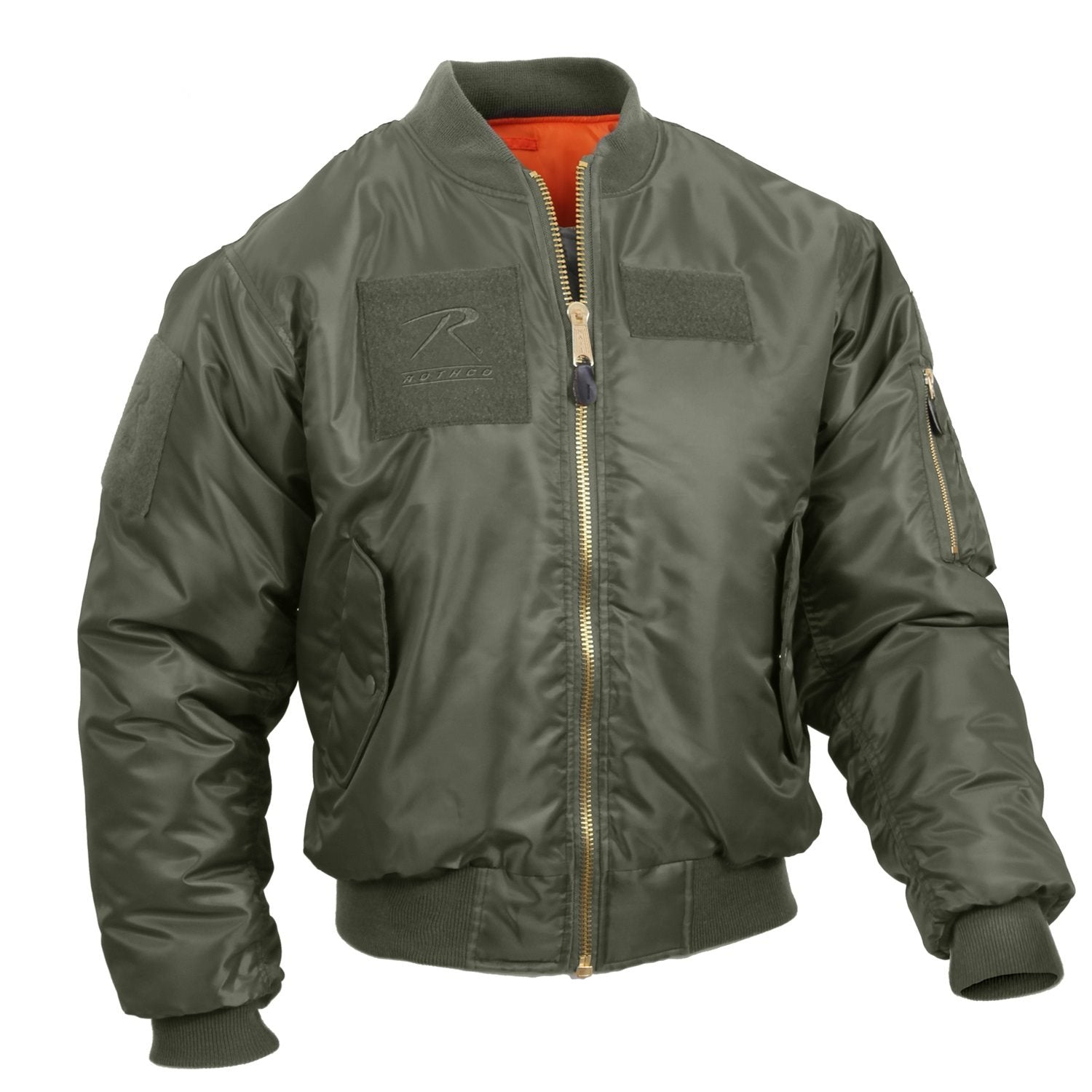 Bomber MA-1 con parches, chaqueta tipo piloto, vista del producto
