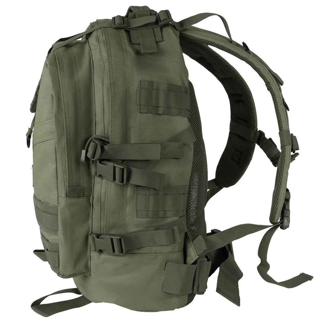 Mochila TRANSPORT grande gris compatible con sistema MOLLE y forro impermeable
