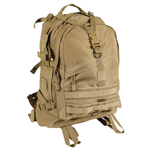 Mochila TRANSPORT grande gris compatible con sistema MOLLE y forro impermeable