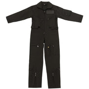 Mono infantil negro estilo US Air Force con multiples bolsillos y cremalleras