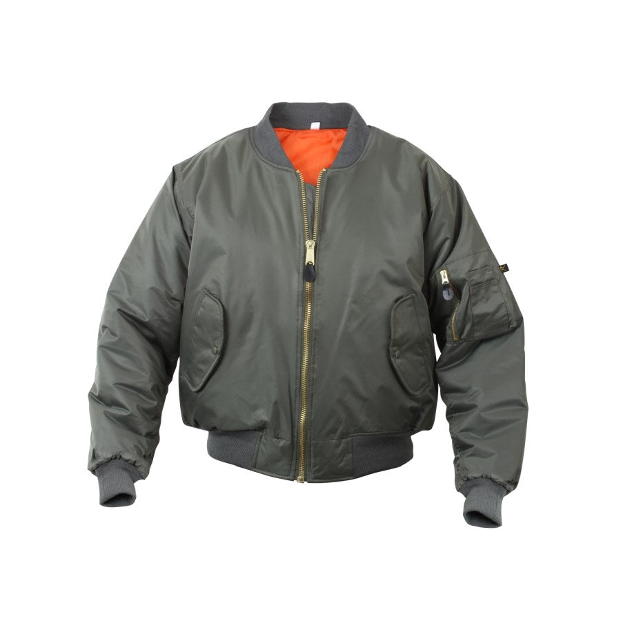 Chaqueta bomber infantil MA-1 Flight Sage replica del modelo piloto