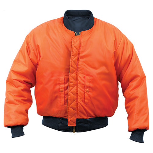 Cazadora ULTRA FORCE A1 FLIGHT, bomber impermeable y reversible con forro de señal