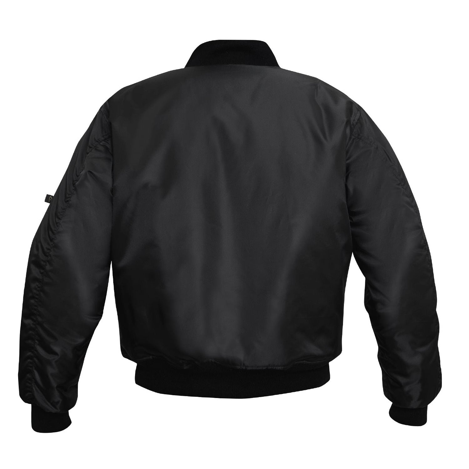 Chaqueta MA-1 Flight NASA negra reversible de nylon con forro naranja