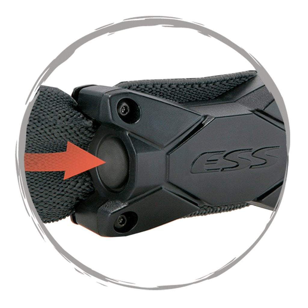 Gafas ESS NVG Profile TurboFan negras con ventilador integrado y funda speed sleeve