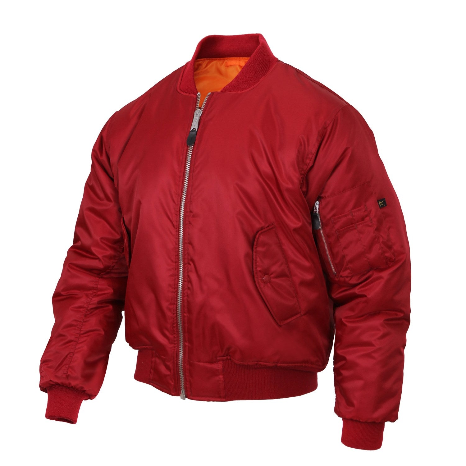 Bunda ULTRA FORCE MA1 FLIGHT - chaqueta bomber MA-1 impermeable y reversible con interior naranja