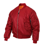 Bunda ULTRA FORCE MA1 FLIGHT - chaqueta bomber MA-1 impermeable y reversible con interior naranja