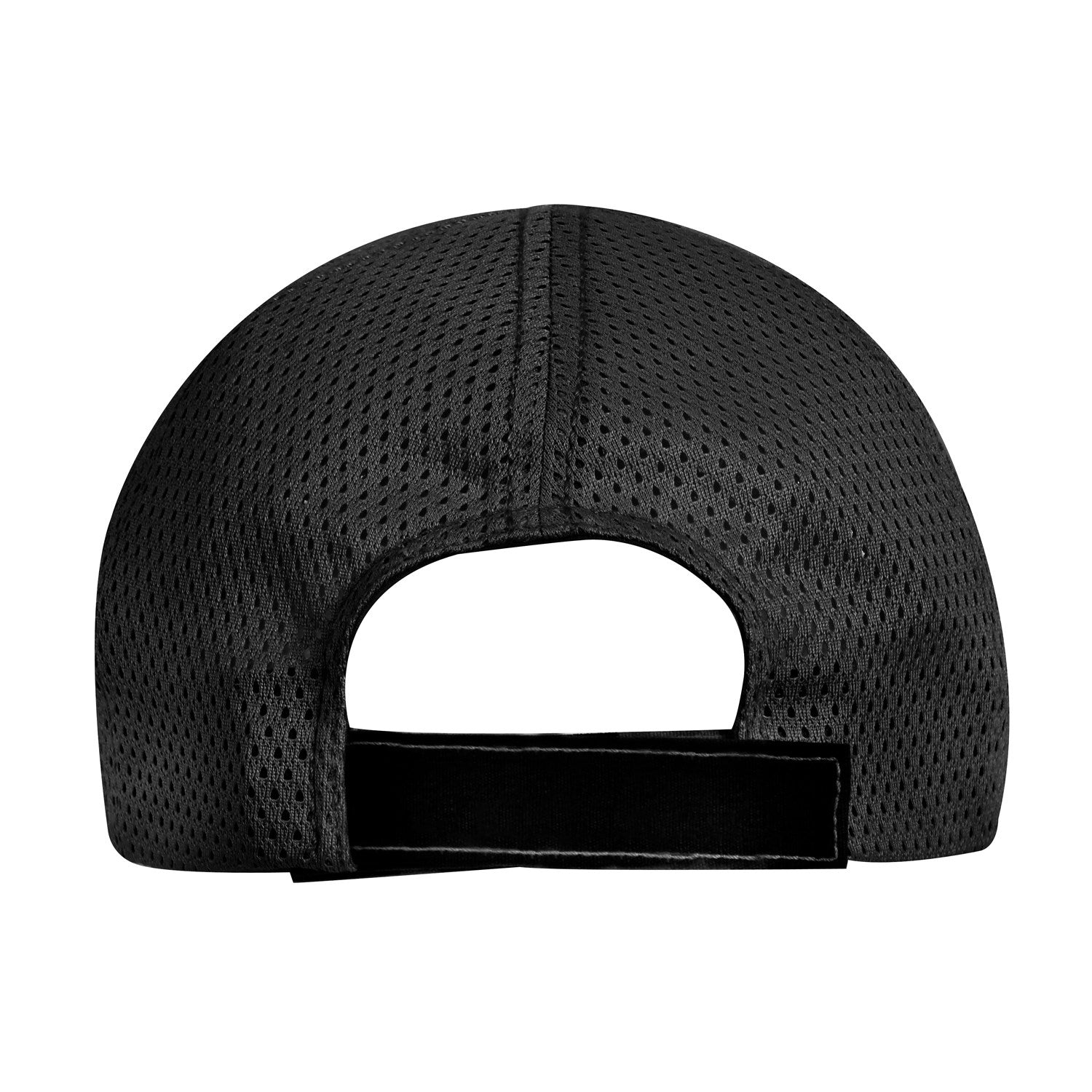 Gorra negra con bandera de EE. UU. bordada, rejilla trasera y línea roja