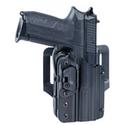 Funda de pistola PHDLB de plástico para cinturón, con seguro automático, para Glock 17 y CZ P-10F, mano derecha