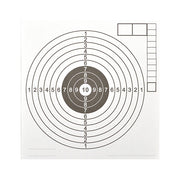 Blanco de papel 14x14 cm con centro blanco para aire comprimido y airsoft