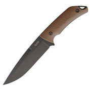 Cuchillo JAROSZ TUROK hoja ennegrecida 1095 Cro-Van con funda de plástico y accesorios de nylon