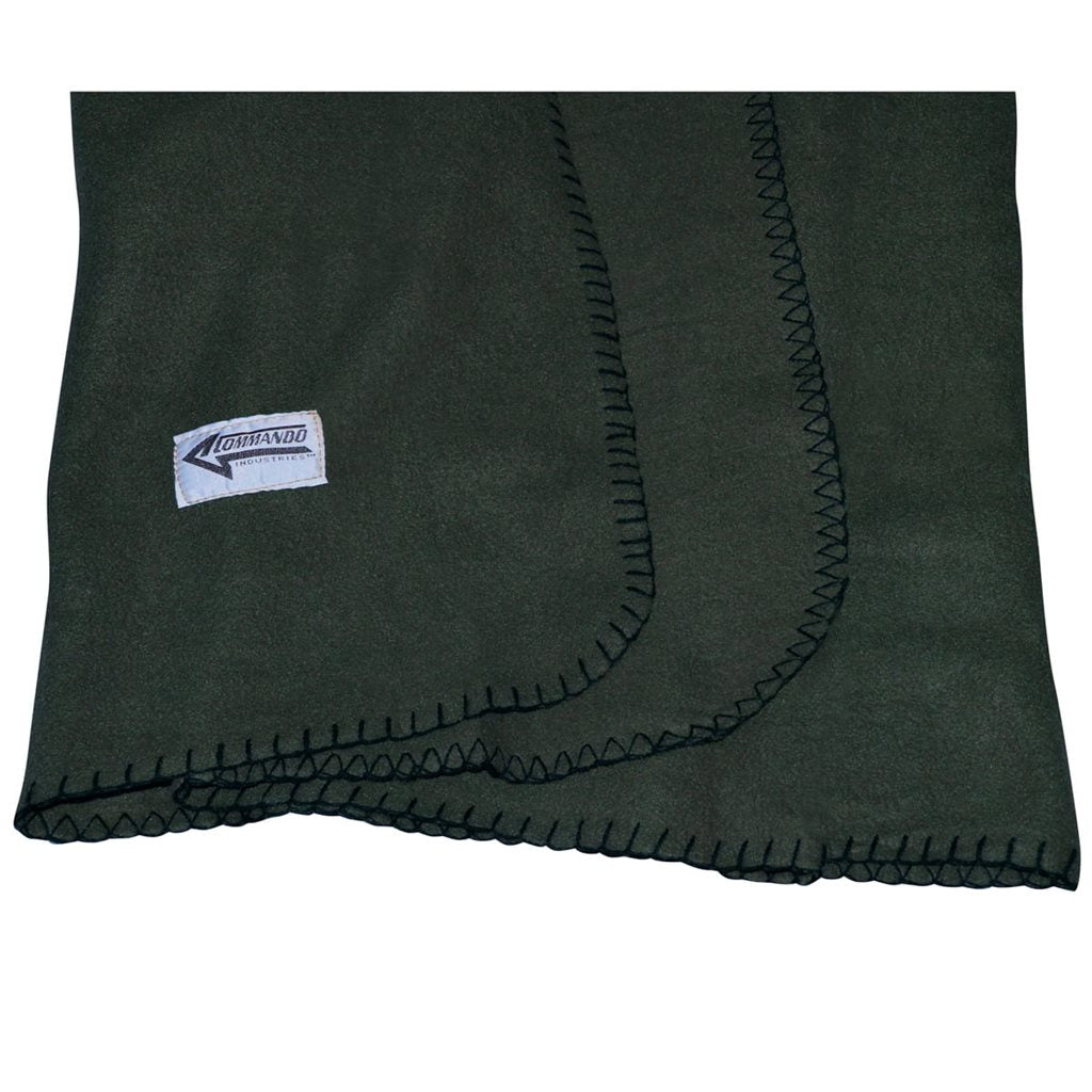 Manta fleece estilo militar verde 190x140 cm