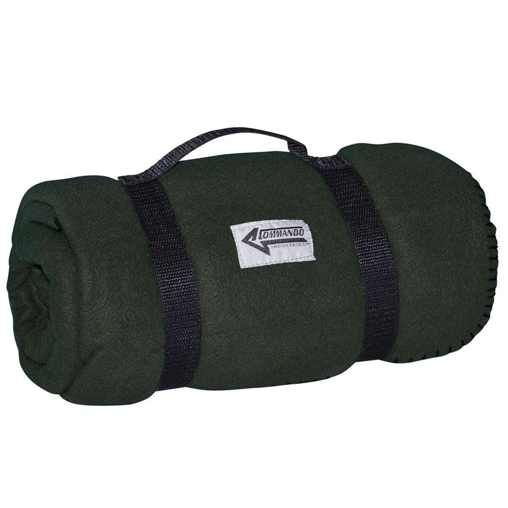 Manta fleece estilo militar verde 190x140 cm