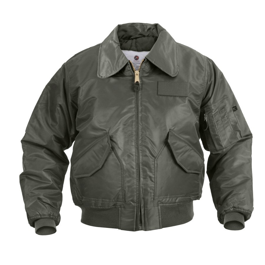Chaqueta ULTRA FORCE CWU-45P Flight Sage impermeable y acolchada en color sage