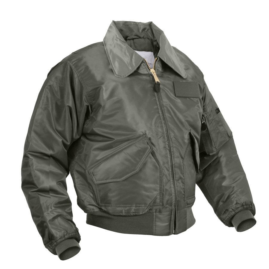 Chaqueta ULTRA FORCE CWU-45P Flight Sage impermeable y acolchada en color sage