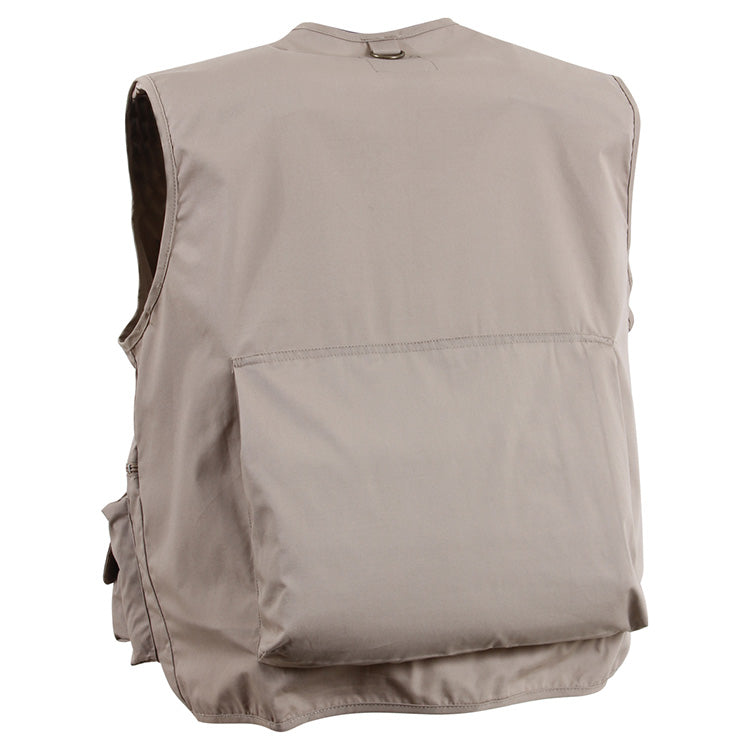 Chaleco UNCLE MILTY khaki con múltiples bolsillos