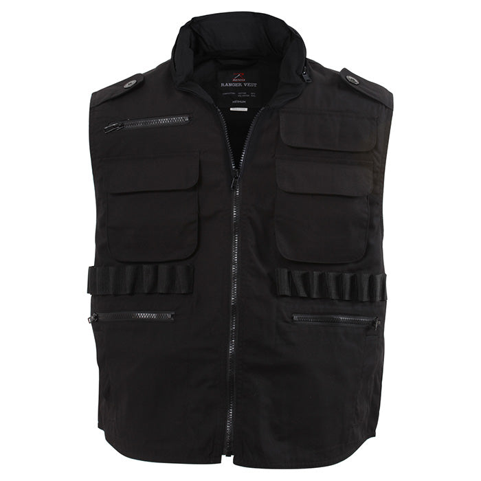 Chaleco RANGER negro con múltiples bolsillos - Rothco