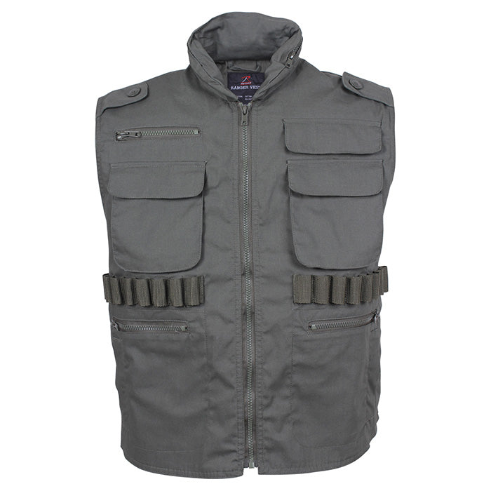 Chaleco RANGER ZEENÁ de Rothco con múltiples bolsillos, ideal para caza y pesca, disponible en varios colores y camuflajes