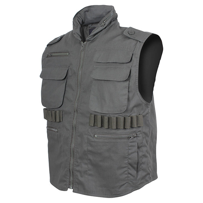 Chaleco RANGER ZEENÁ de Rothco con múltiples bolsillos, ideal para caza y pesca, disponible en varios colores y camuflajes