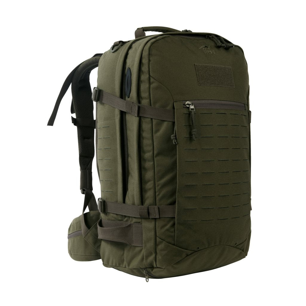 Mochila Mission Pack MKII 37 L verde con espalda reforzada y sistema modular interior y exterior