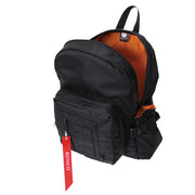 Mochila MA-1 Bomber negra, 23 L, cierre doble y bolsillos laterales