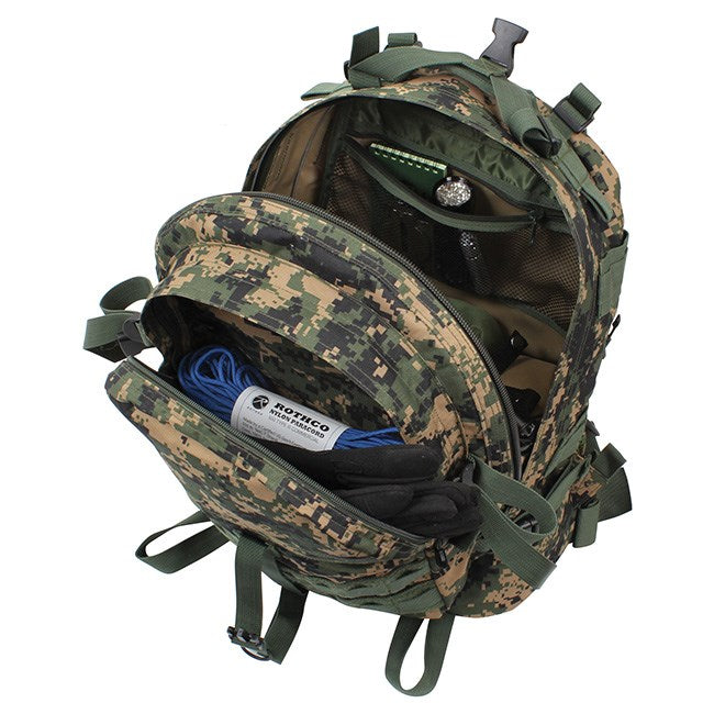 Mochila TRANSPORT grande MARPAT DIGITAL DESERT de Rothco, compatible con MOLLE y bolsas de hidratación