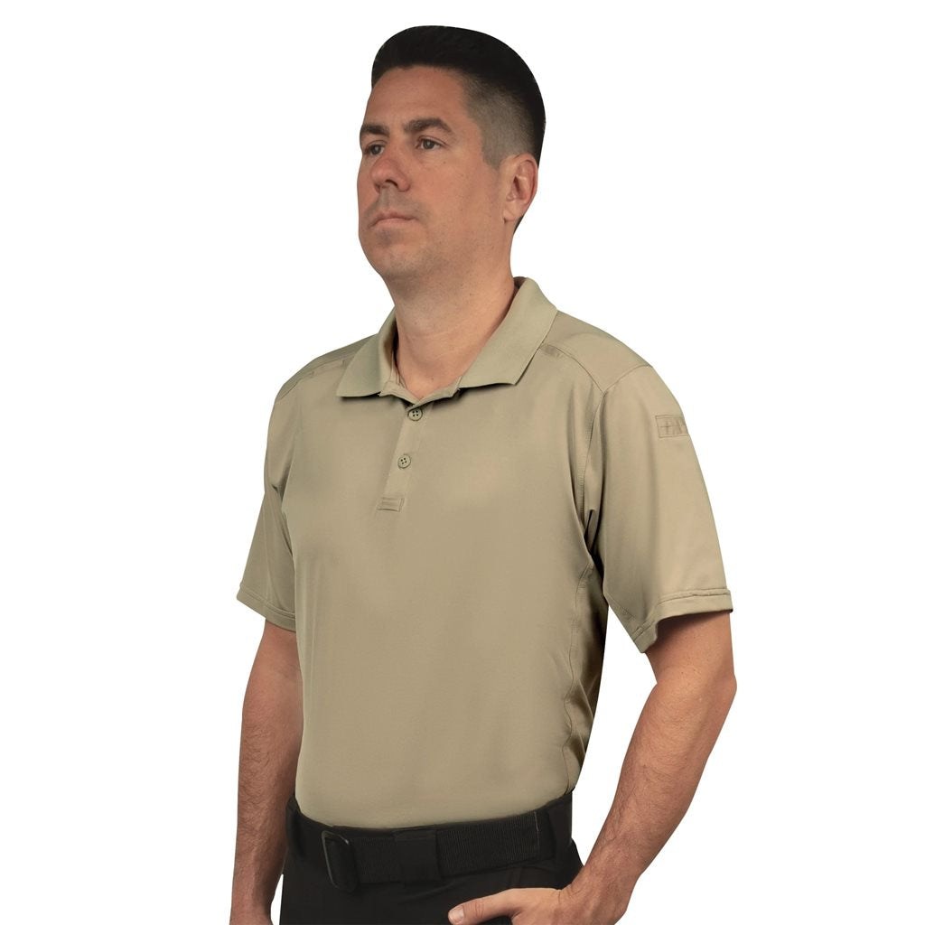 Polo TACTICAL PERFORMANCE manga corta color SILVER TAN 92% poliéster 8% elastano