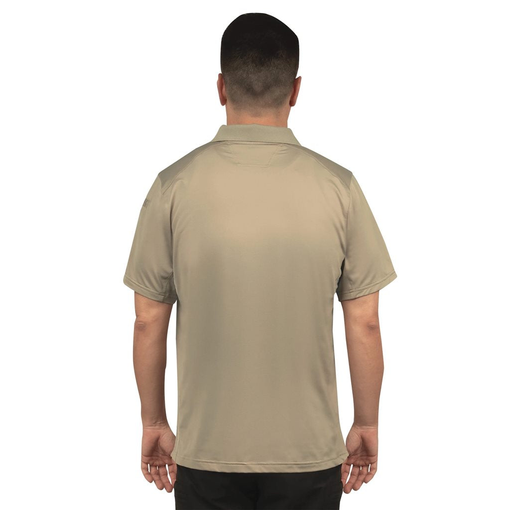 Polo TACTICAL PERFORMANCE manga corta color SILVER TAN 92% poliéster 8% elastano