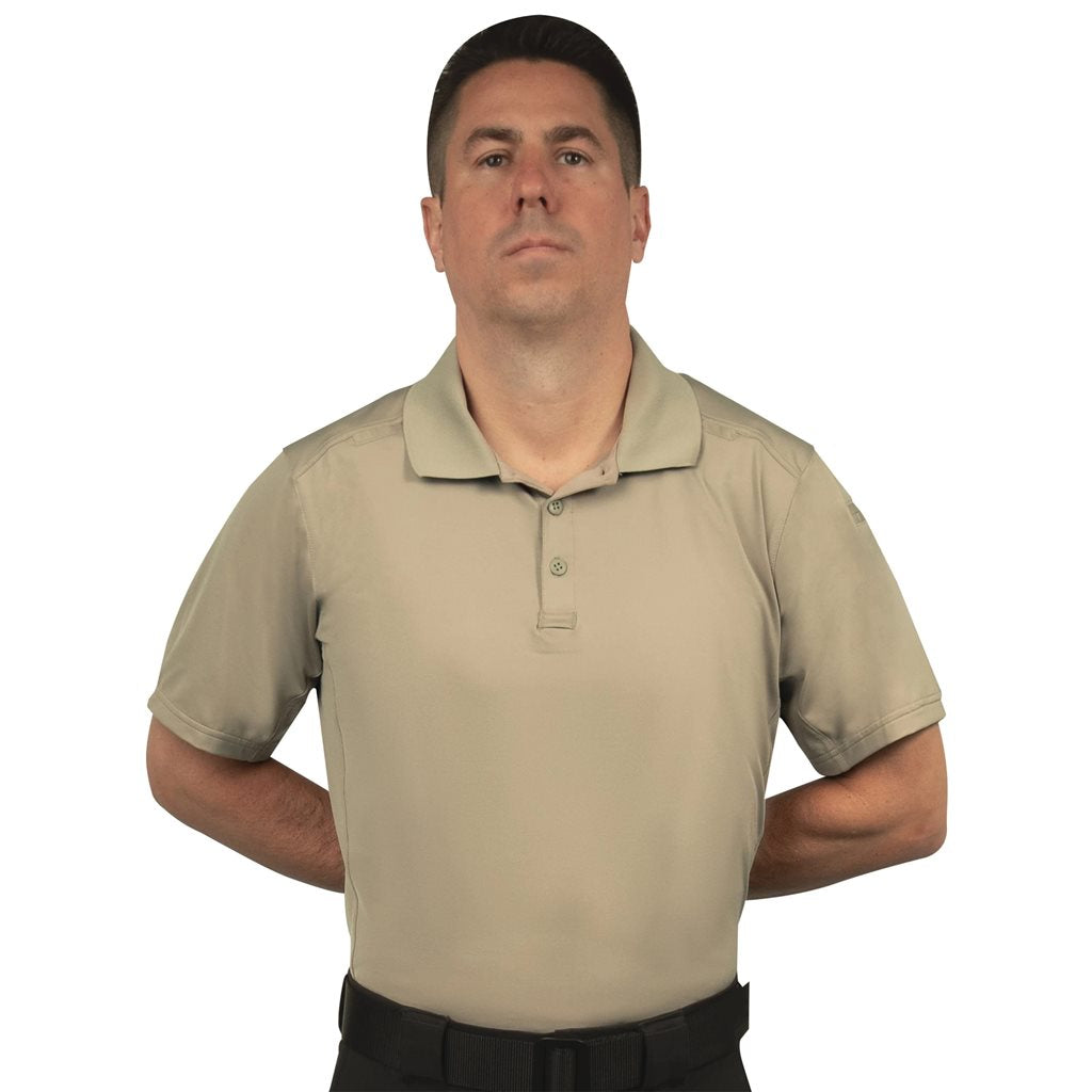 Polo TACTICAL PERFORMANCE manga corta color SILVER TAN 92% poliéster 8% elastano