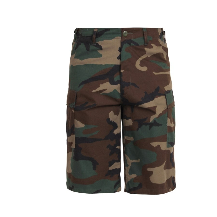 Pantalones cortos Fatigue Xtra Long Woodland estilo BDU con perneras alargadas