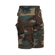 Pantalones cortos Fatigue Xtra Long Woodland estilo BDU con perneras alargadas