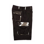 Pantalones cortos FATIGUE XTRA UTRA FORCE negros estilo BDU con perneras alargadas