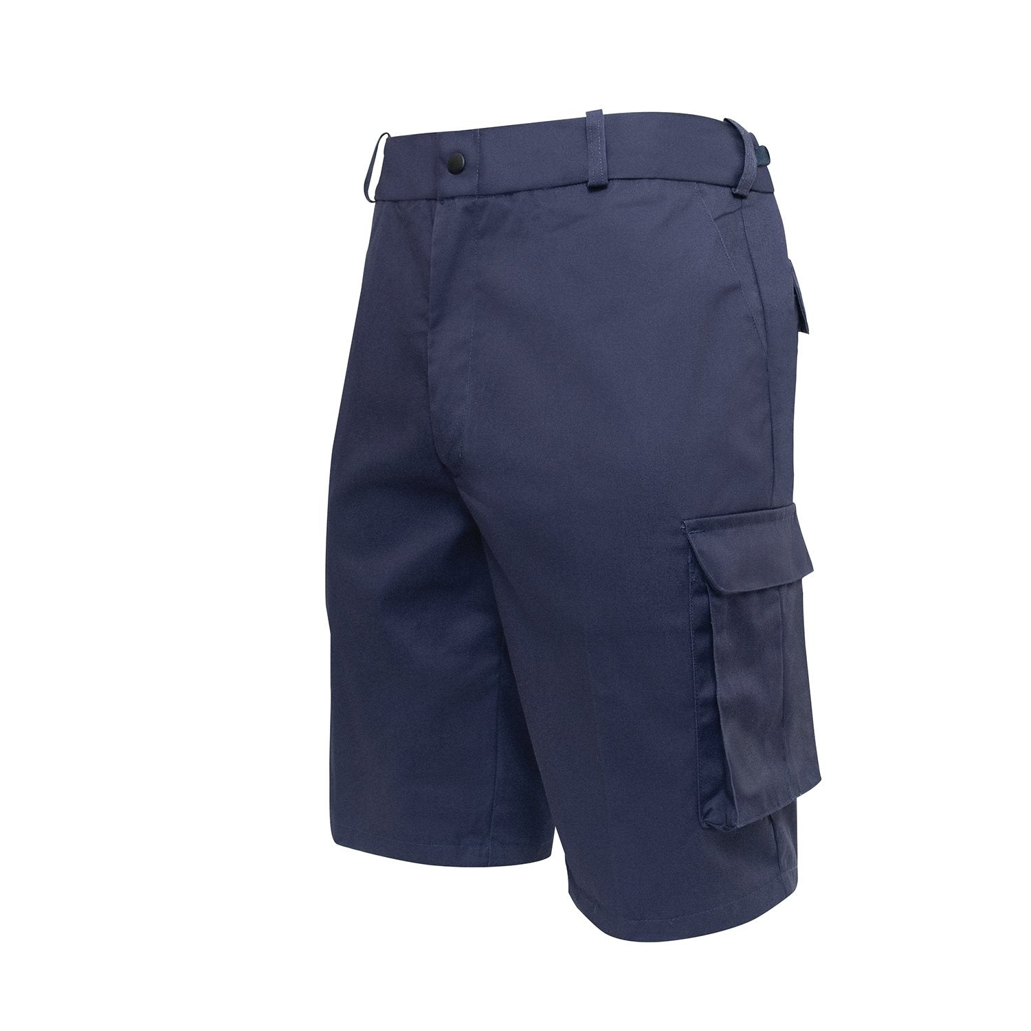 Pantalones cortos EMT azul marino con múltiples bolsillos y funda para tijeras