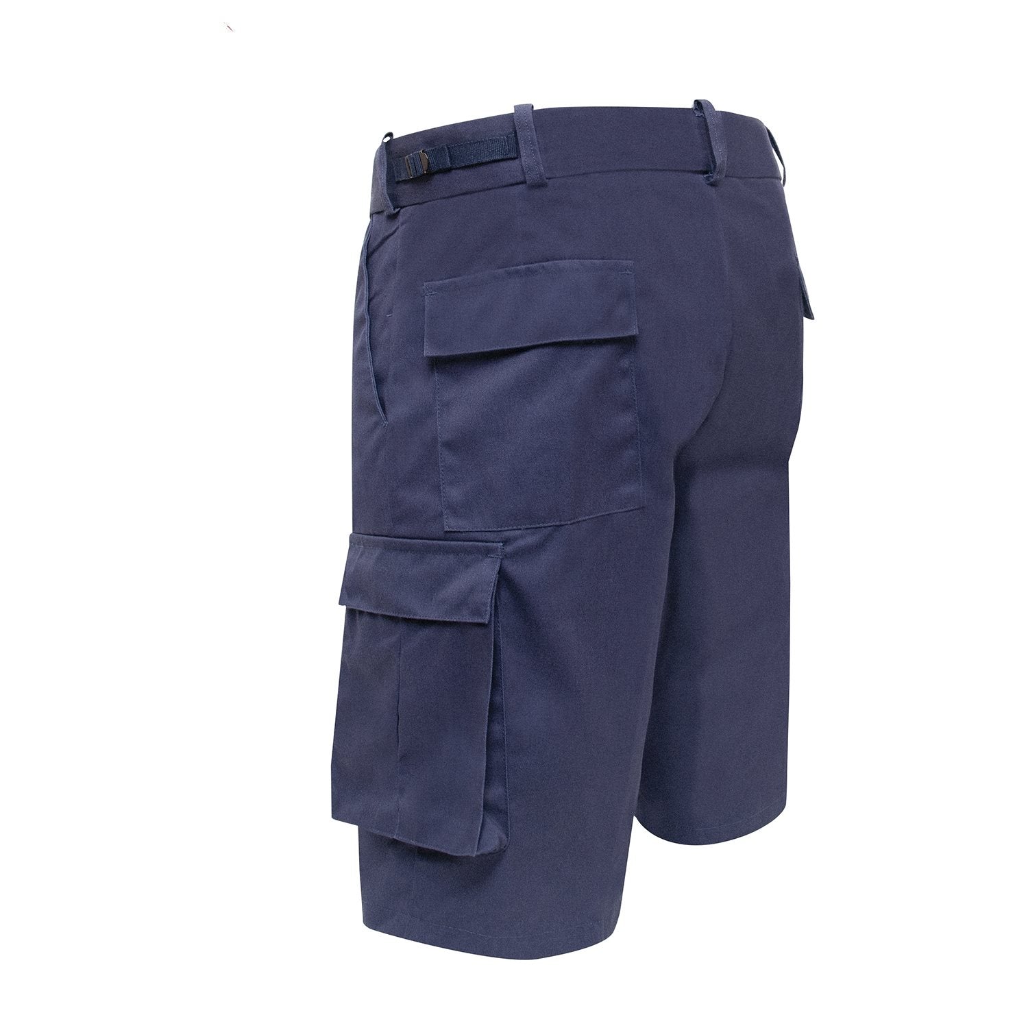 Pantalones cortos EMT azul marino con múltiples bolsillos y funda para tijeras