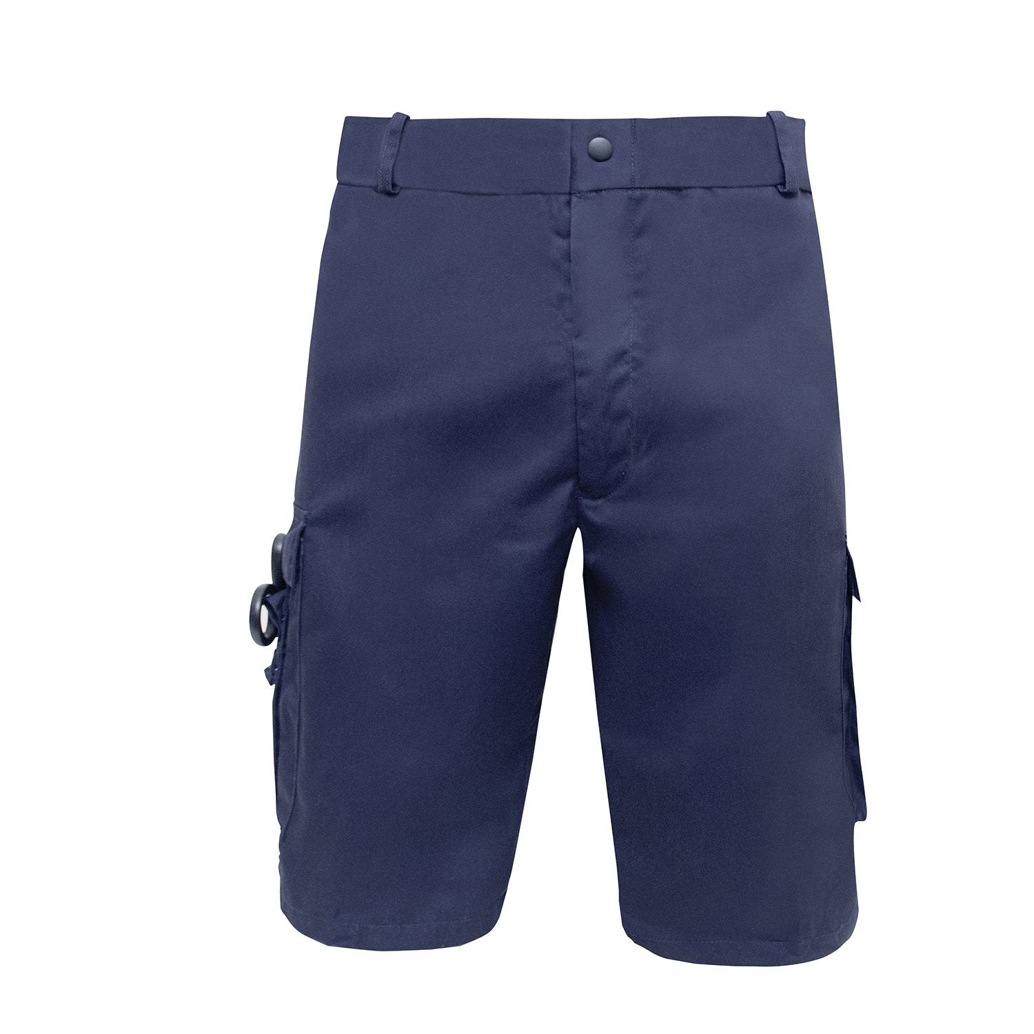 Pantalones cortos EMT azul marino con múltiples bolsillos y funda para tijeras