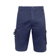 Pantalones cortos EMT azul marino con múltiples bolsillos y funda para tijeras
