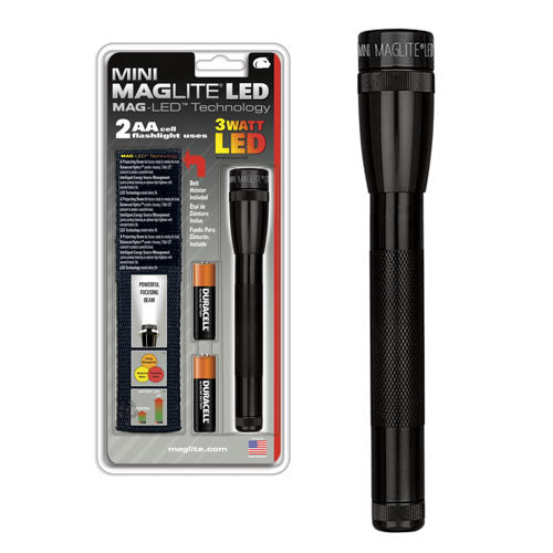 Linterna LED Mini Maglite 2 AA negra - SP2201H