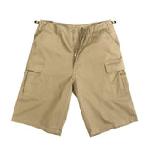 Bermudas Fatigue Xtra Long khaki con perneras alargadas, estilo BDU de Rothco