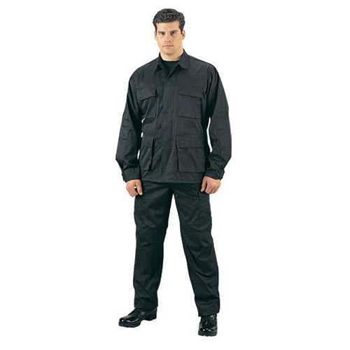 Pantalones BDU negros Rothco, diseño práctico y resistente